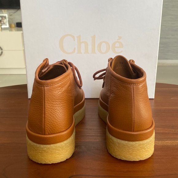 NEW‼️ Chloe Tan Jamie Ankle Boots - Picture 7 of 10